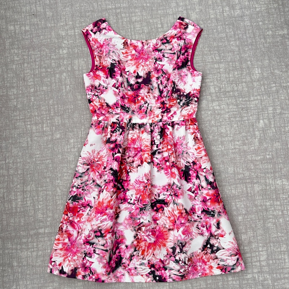 Eliza J Floral Fit and Flare Retro Pinup Dress in 4P